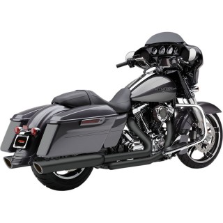 COBRA 909 TWIN 4" BLACK MUFFLERS HARLEY TOURING TOURING 2017-2021