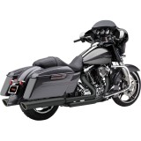 COBRA 909 TWIN 4" BLACK MUFFLERS HARLEY TOURING TOURING 1995-2016