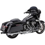 COBRA SLIP-ON 3” CHROME MUFFLERS WITH RACE-PRO END CAP TOURING 2017-2021