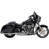 COBRA SLIP-ON 3” CHROME MUFFLERS WITH RACE-PRO END CAP TOURING 2017-2021 - SIDE