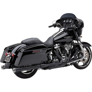 COBRA SLIP-ON 3” BLACK MUFFLERS WITH RACE-PRO END CAP TOURING 2017-2021