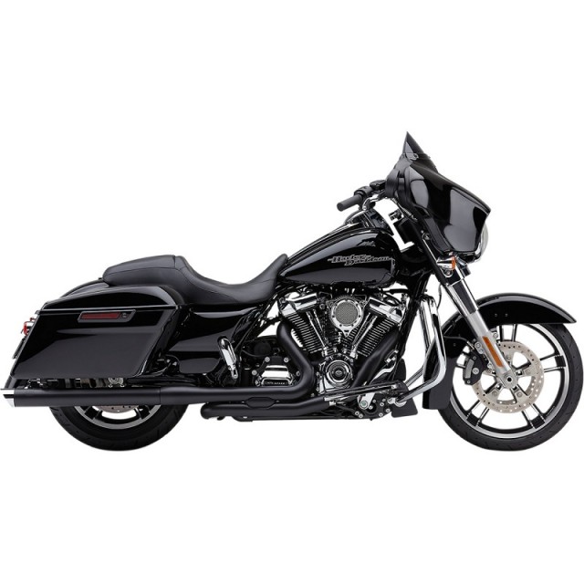 TERMINALI COBRA SLIP-ON 3” NERI HARLEY DAVIDSON TOURING 2017-2021 - LATO