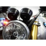 HEINZ BIKES MICRO BLACK FRONT LED TURN SIGNALS FOR 39-41MM FORK ZC-LINE - BMW