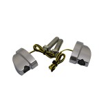 HEINZ BIKES CHROME REAR NANO SERIES WINGLETS LED TURN SIGNALS HARLEY DAVIDSON 99-21 - CABLE