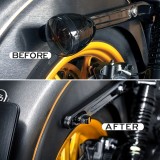 HEINZ BIKES BLACK REAR NANO SERIES WINGLETS 3IN1 LED TURN SIGNALS HARLEY 99-21 - TURN SIGNALS COMPARISON