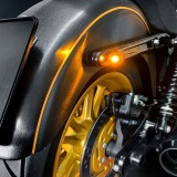 HEINZ BIKES REAR NANO SERIES WINGLETS 3IN1 LED TURN SIGNALS HARLEY 99-21 - TURN SIGNAL