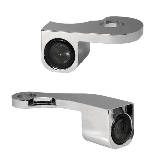 FRECCE LED ANTERIORI HEINZ BIKE SERIE NANO CROMATE TOURING 09-13 CON FRIZIONE A CAVO
