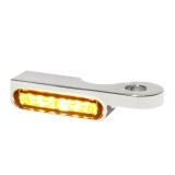 HEINZ BIKES CHROME FRONT LED TURN SIGNALS FOR HARLEY DAVIDSON SOFTAIL 2000-2014 - DETAIL