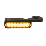 HEINZ BIKES BLACK FRONT LED TURN SIGNALS FOR HARLEY SOFTAIL BREAKOUT 2013-2014 - DETAIL
