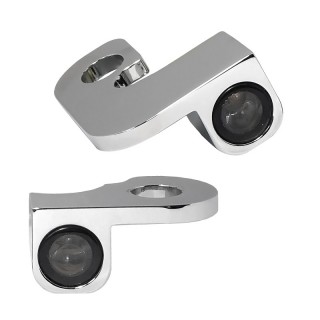 FRECCE LED CON LUCE POSIZIONE HEINZ BIKE NANO CROMATE TOURING 95-08 FRIZIONE CAVO