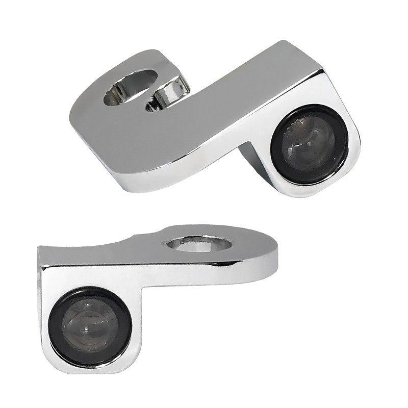 FRECCE LED CON LUCE POSIZIONE HEINZ BIKE NANO CROMATE TOURING 95-08 FRIZIONE CAVO