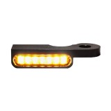 HEINZ BIKES BLACK FRONT LED TURN LIGHTS FOR HARLEY DAVIDSON DYNA 1999-2017 - DETAIL