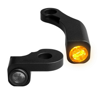 HEINZ BIKE NANO BLACK LED TURN SIGNALS SIDE LIGHT HARLEY SOFTAIL 2018-2021