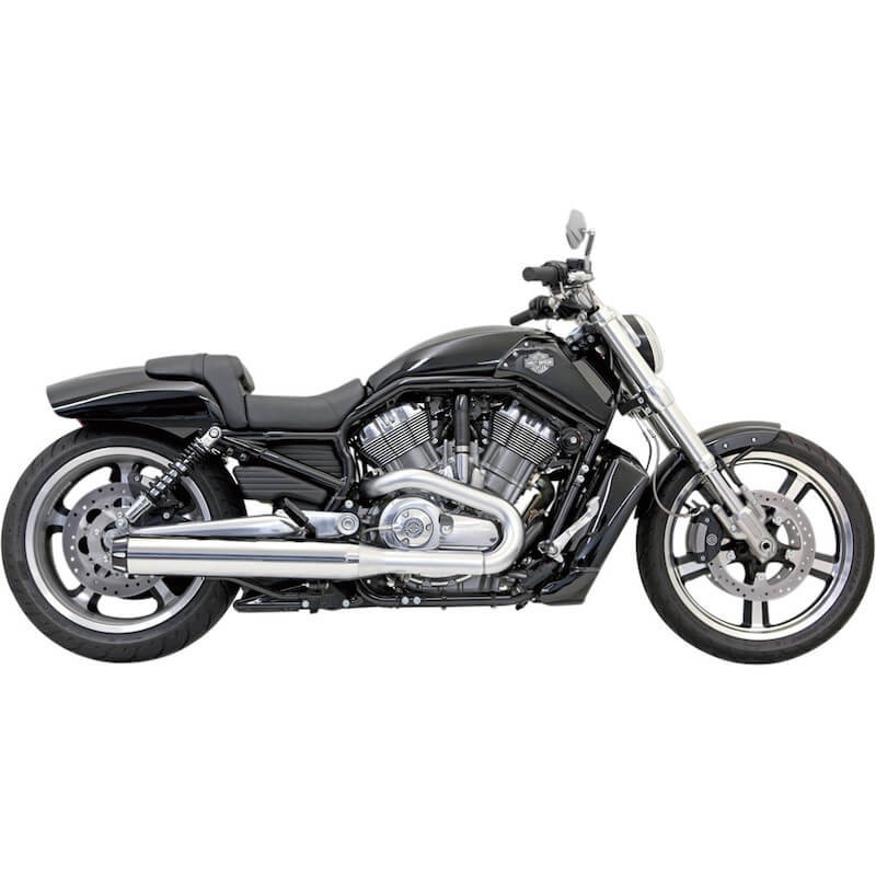 TERMINALI BASSANI XHAUST SLIP-ON 4" CROMATI HARLEY DAVIDSON V-ROD 2009-2017