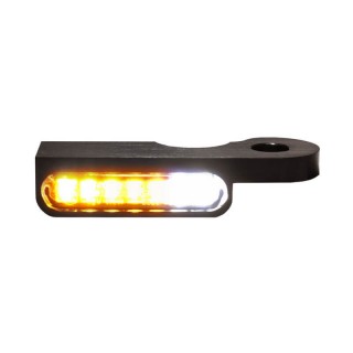 HEINZ BIKES BLACK LED TURN LIGHTS WITH POSITION LIGHTS FOR HARLEY DAVIDSON DYNA 1999-2017 - DETAIL