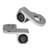 HEINZ BIKE FRONT LED TURN SIGNALS NANO SERIES CHROME HARLEY DYNA 1995-2017