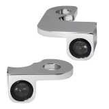 HEINZ BIKE FRONT LED TURN SIGNALS NANO SERIES CHROME HARLEY SPORTSTER 1990-2003