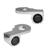 HEINZ BIKE FRONT LED TURN SIGNALS NANO SERIES CHROME HARLEY V-ROD/NIGHT ROD 02-17