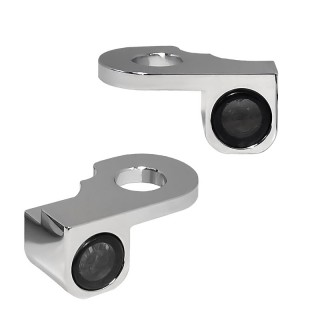 FRECCE LED CON LUCE POSIZIONE HEINZ BIKE NANO CROMATE HARLEY V-ROD/NIGHT ROD 02-17