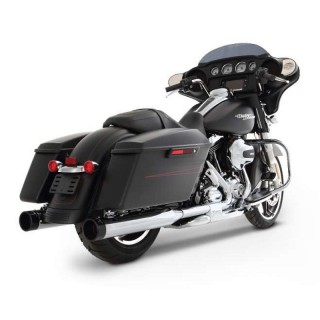 SCARICHI RINEHART RACING SLIP-ON 4" SLIMLINE DUALS CROMATI-NERI TOURING 09-16