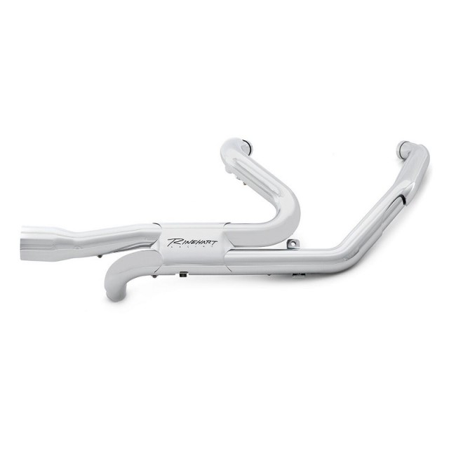 COLLETTORI RINEHART RACING SLIMELINE DUALS CROMATO HARLEY TOURING 17-21