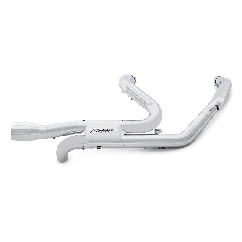 COLLETTORI RINEHART RACING SLIMELINE DUALS CROMATO HARLEY TOURING 17-21