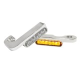 HEINZ BIKES FRONT CHROME LED TURN SIGNALS FOR HARLEY DAVIDSON SPORTSTER 1990-2003