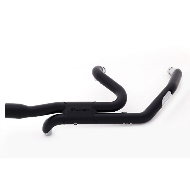 COLLETTORI RINEHART RACING SLIMELINE DUALS NERI HARLEY TOURING 17-21
