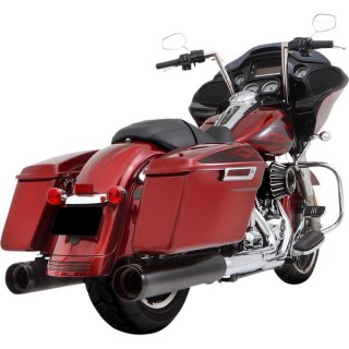 RINEHART RACING SLIP-ON DBX45 BLACK MUFFLERS HARLEY TOURING 17-21