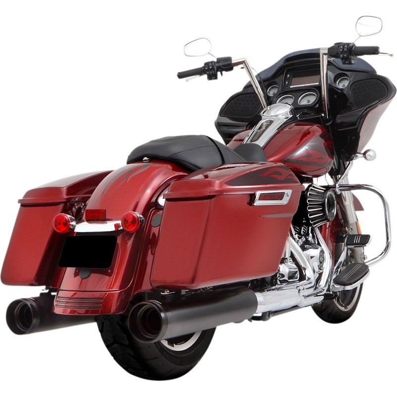 RINEHART RACING SLIP-ON DBX45 BLACK MUFFLERS HARLEY TOURING 17-21