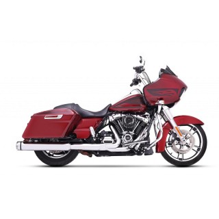 RINEHART RACING APPROVED SLIP-ON 4.5" 117" ENGINE CHROME-BLACK MUFFLERS TOURING 17-21