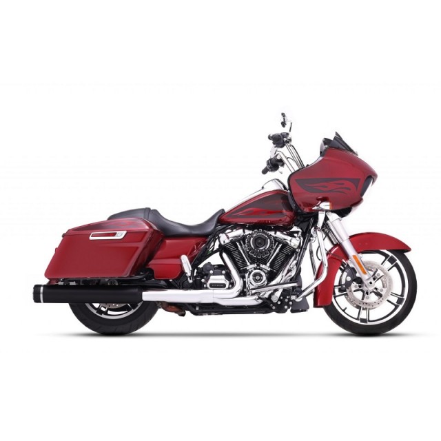 RINEHART RACING SLIP-ON 4.5" 117" ENGINE BLACK-CHROME MUFFLERS TOURING 17-21