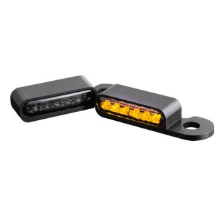 HEINZ BIKES FRONT BLACK LED TURN SIGNALS FOR HARLEY CVO 2002-2017 WITH HYDRAULIC CLUTCH