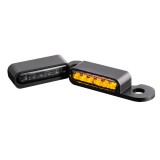 FRECCE LED HEINZ BIKES NERE PER HARLEY CVO 2002-2017 CON FRIZIONE IDRAULICA