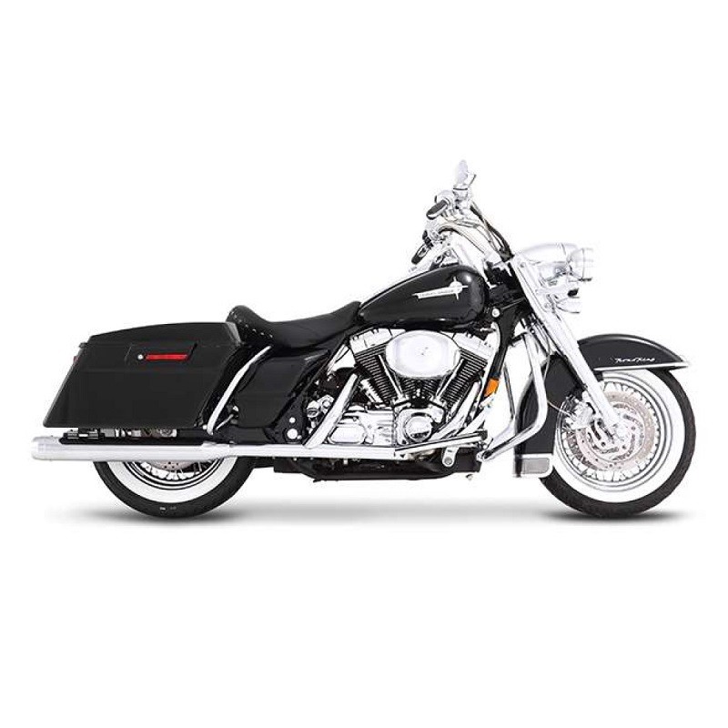RINEHART RACING SLIP-ON 4.5" CHROME MUFFLERS HARLEY TOURING 2017-2021