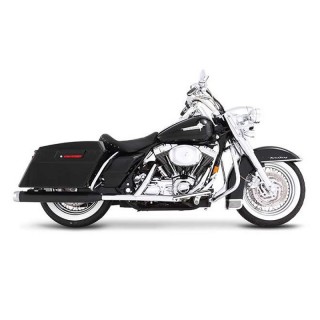 TERMINALI RINEHART RACING SLIP-ON 4.5" NERI-CROMATI HARLEY TOURING 2017-2021