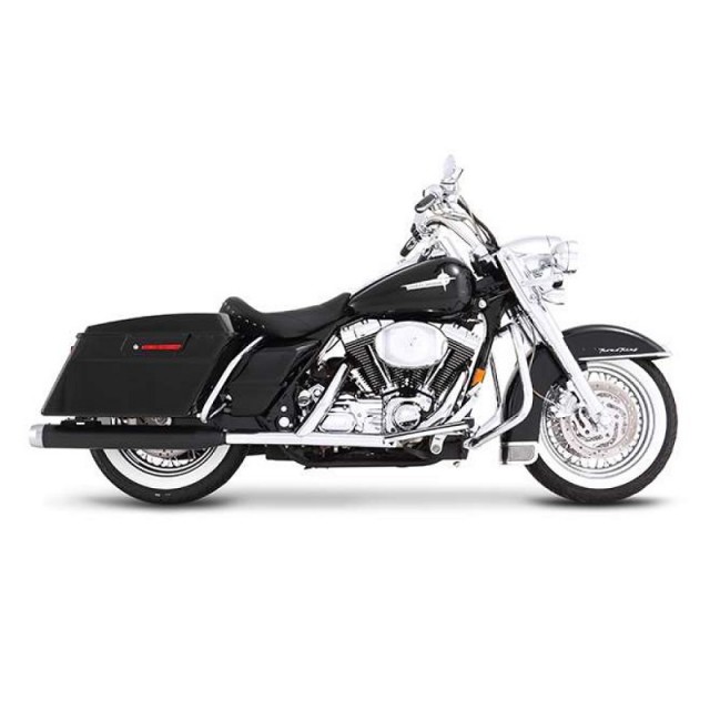 TERMINALI RINEHART RACING SLIP-ON 4.5" NERI-CROMATI HARLEY TOURING 2017-2021