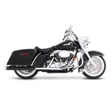 RINEHART RACING SLIP-ON 4.5" BLACK-CHROME MUFFLERS HARLEY TOURING 2017-2021