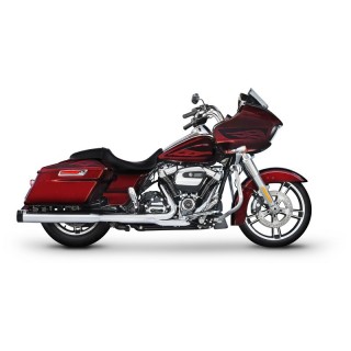 TERMINALI RINEHART RACING SLIP-ON 4" CROMATI-NERI HARLEY TOURING 2017-2021