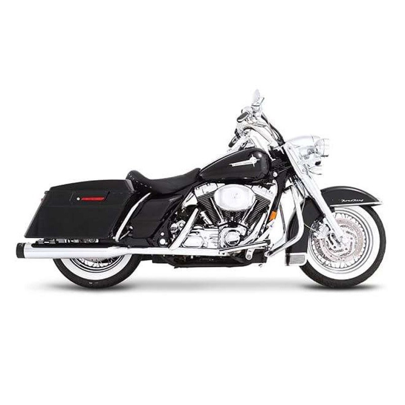 TERMINALI RINEHART RACING SLIP-ON 4" CROMATI-NERI HARLEY DAVIDSON TOURING 1995-2016