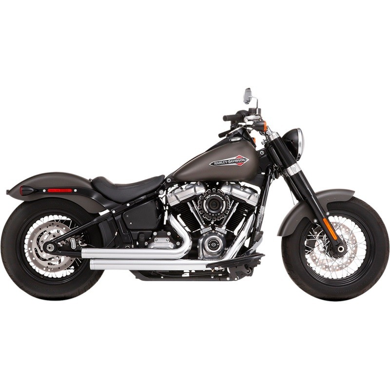 SCARICHI RINEHART RACING 2 IN 2 CROMATI PER HARLEY DAVIDSON SOFTAIL 2018-2021
