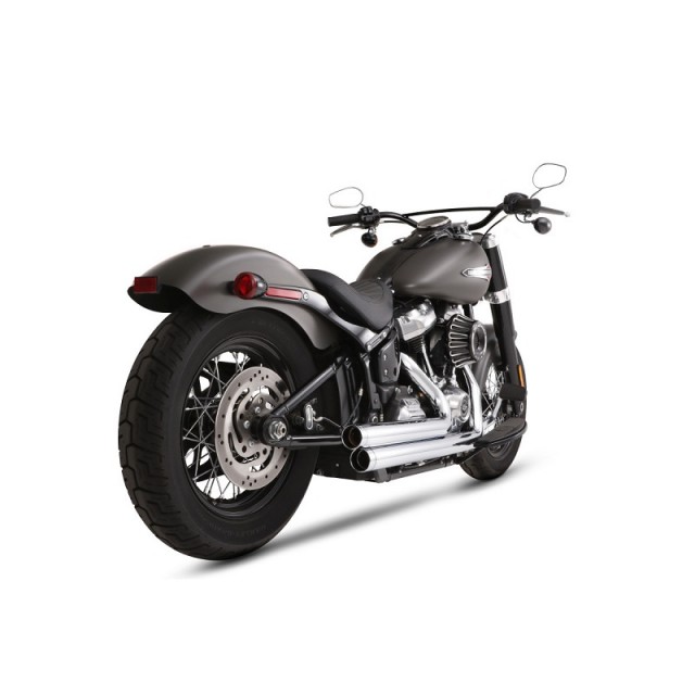 SCARICHI RINEHART RACING 2 IN 2 CROMATI PER HARLEY DAVIDSON SOFTAIL 2018-2021 - RETRO