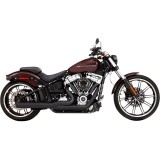 RINEHART RACING BLACK EXHAUST SOFTAIL DELUXE/SLIM/STREET BOB/FAT BOB/LOW RIDER 18-21