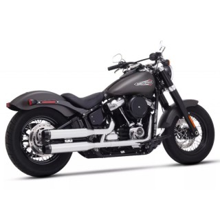 TERMINALI RINEHART RACING SLIP-ON 3.5" CROMATI-NERI HARLEY SOFTAIL 18-21