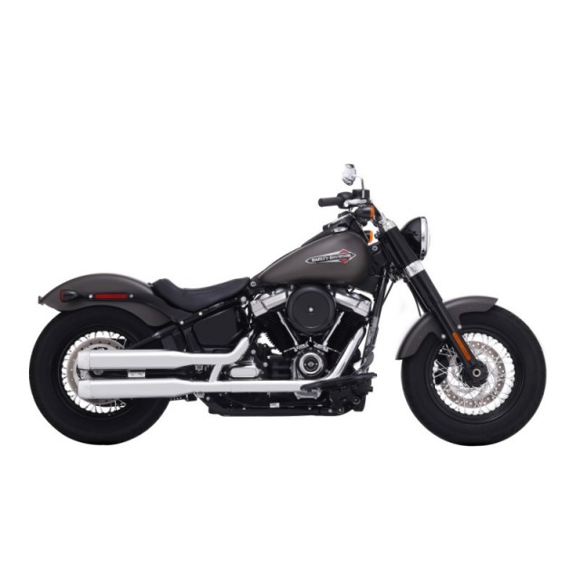 RINEHART RACING SLIP-ON 3.5" CHROME MUFFLERS HARLEY SOFTAIL 2018-2021