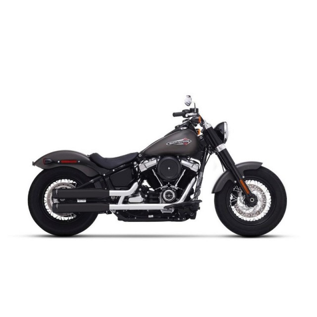 RINEHART RACING SLIP-ON 3.5" BLACK MUFFLERS HARLEY SOFTAIL 2018-2021