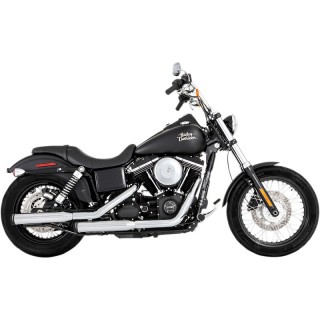 TERMINALI RINEHART RACING SLIP-ON 3" CROMATI-NERI HARLEY DYNA 2006-2017