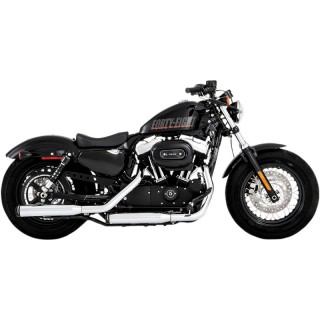 TERMINALI RINEHART RACING SLIP-ON 3" CROMATI-NERI HARLEY SPORTSTER 2014-2020