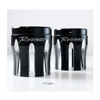 RINEHART RACING CASTLE BLACK 4" END CAPS
