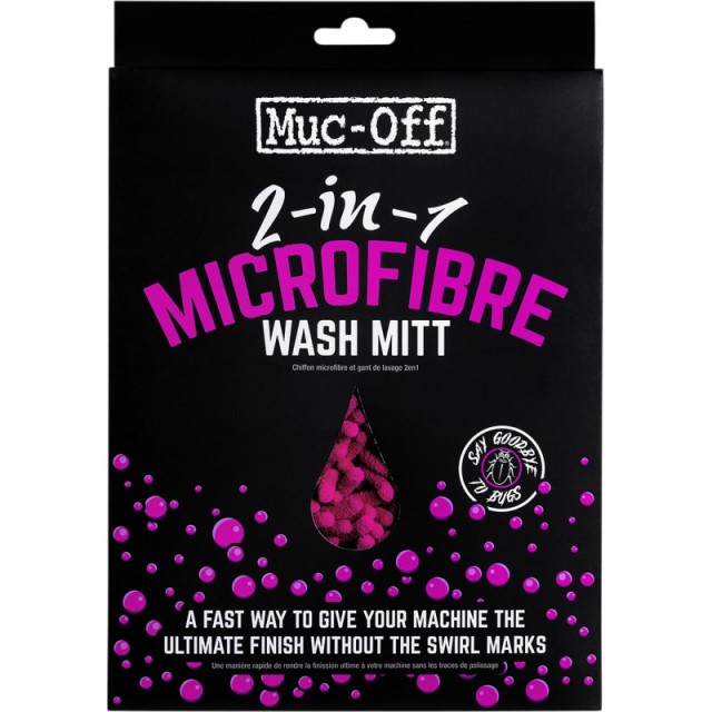 GUANTO IN MICROFIBRA 2 IN 1 MUC-OFF - SCATOLA